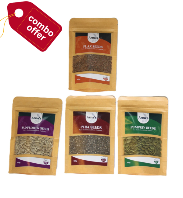 Chia, Sunflower, Flax, Pumpkin