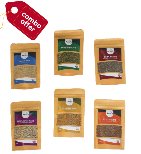 Seasame, Chia, Sunflower, Flax, Pumpkin, Fenugreek
